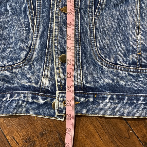 Vintage Acid Wash Coca Cola Texas Embroidered Denim Jean Jacket Size Small - Picture 11 of 13